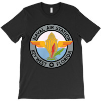 Naval Air Station Nas Key West Navy Military Veteran Patch T-shirt | Artistshot