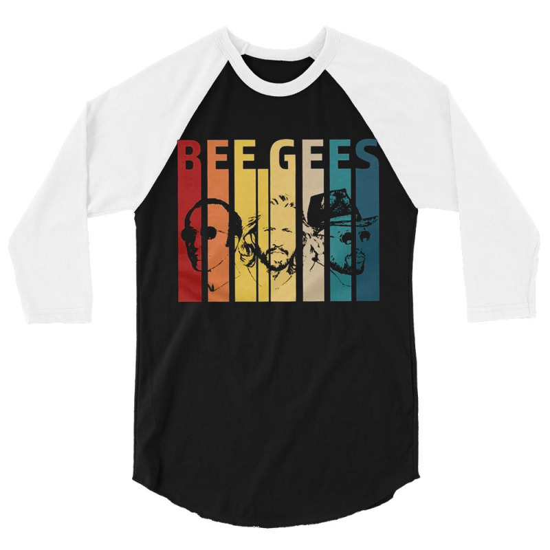 Bee Gees, Bee, Gees, Bee Gees Vintage, Bee Gees Painting, Bee Gees Art 3/4 Sleeve Shirt | Artistshot