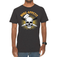 Bone Appetit Chef Funny Halloween Costume Cook Bon Appetit T Shirt Vintage T-shirt | Artistshot