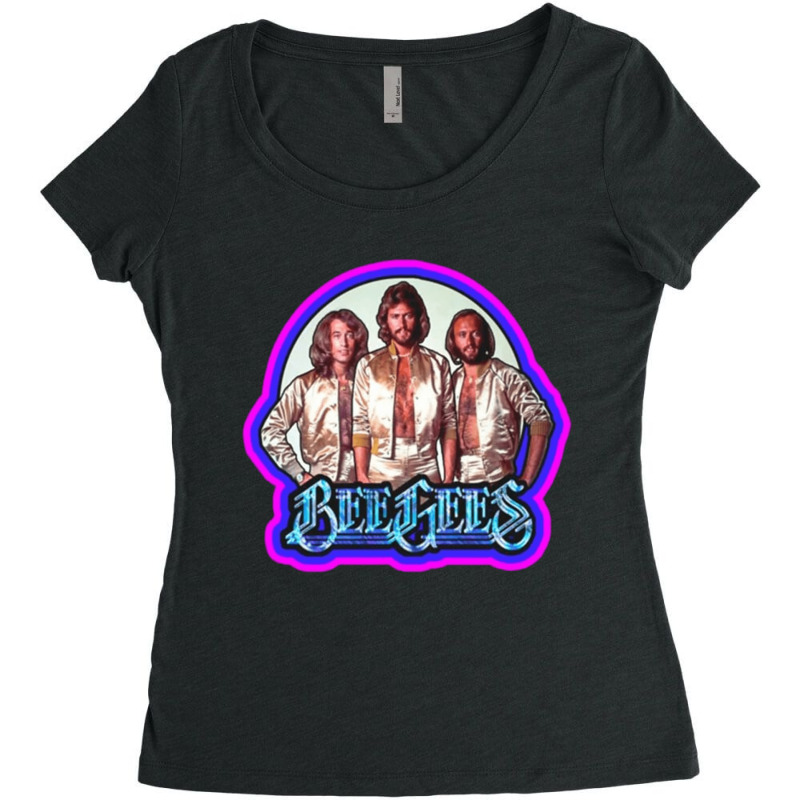 Bee Gees, Bee Gees Vintage, Bee Gees Bee Gees, Bee Gees Bee Gees Bee G Women's Triblend Scoop T-shirt | Artistshot