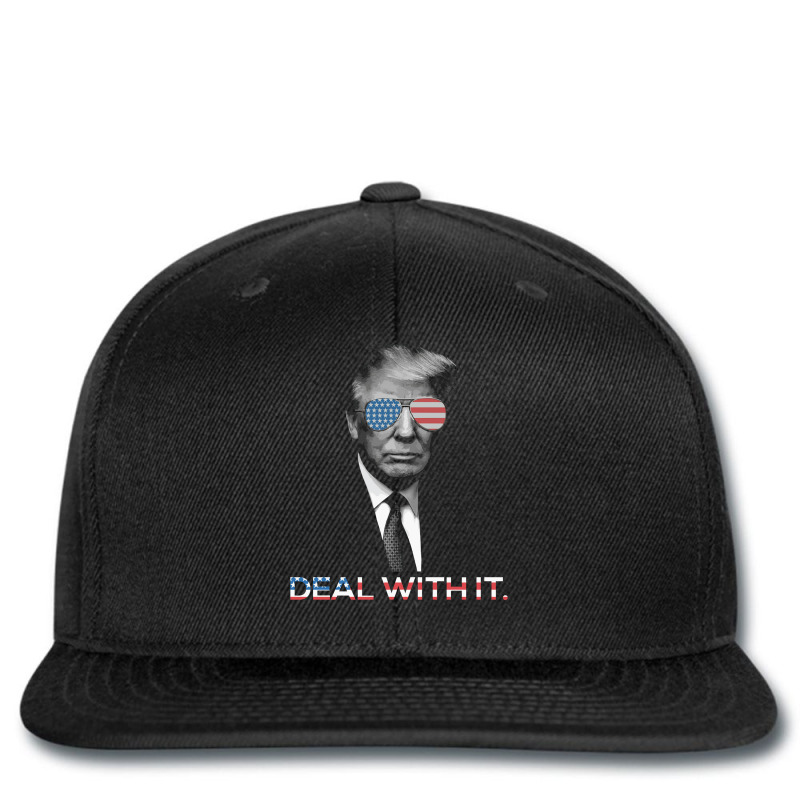 Trump- Deal With It Printed Hat | Artistshot