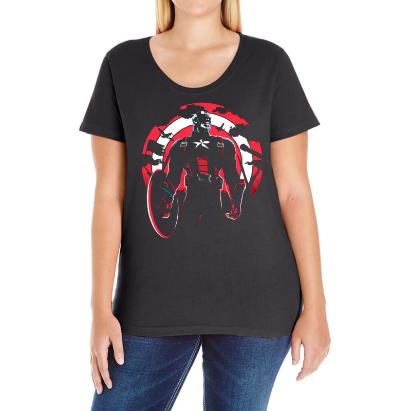 Silhouette Ladies Curvy T-Shirt by Valerie_Art | Artistshot