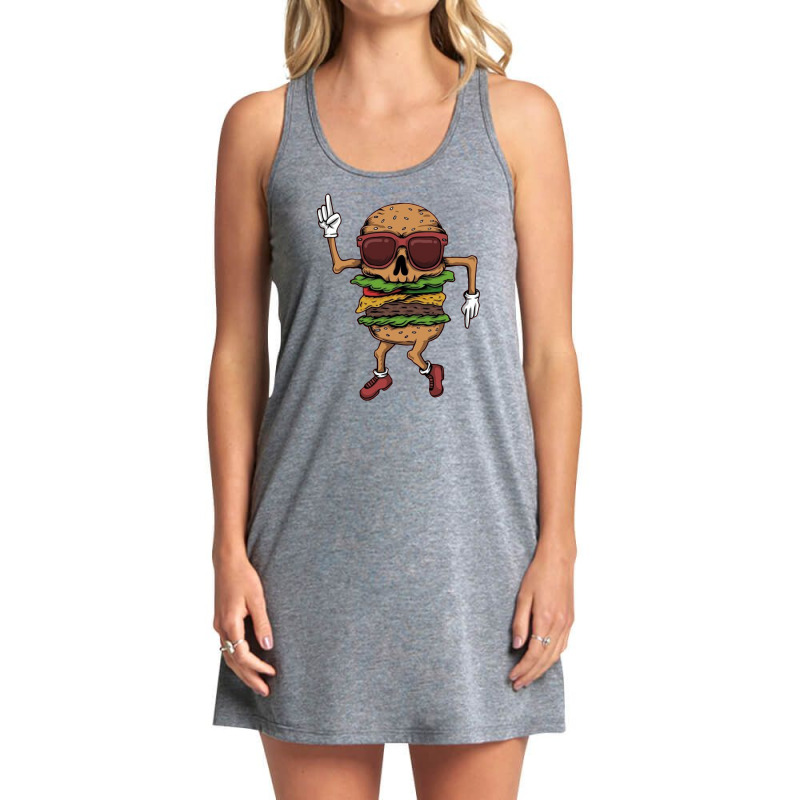 Burger Dance Tank Dress by Valerie_Art | Artistshot