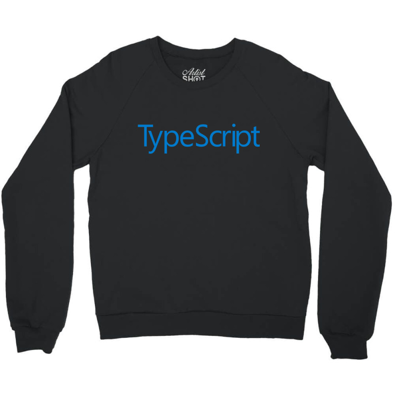 Typescript Ts Blue Crewneck Sweatshirt by James Beck lll | Artistshot