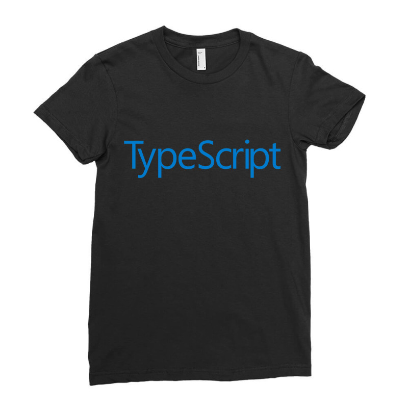 Typescript Ts Blue Ladies Fitted T-Shirt by James Beck lll | Artistshot