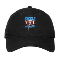 Diabetes Diabetic Tackle Football Blue Ribbon 109 Diabetes Awareness Adjustable Cap | Artistshot