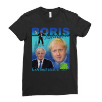 Boris Johnson, Conservative, Boris Johnson Vintage, Boris Johnson Pain Ladies Fitted T-shirt | Artistshot