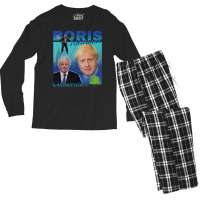 Boris Johnson, Conservative, Boris Johnson Vintage, Boris Johnson Pain Men's Long Sleeve Pajama Set | Artistshot