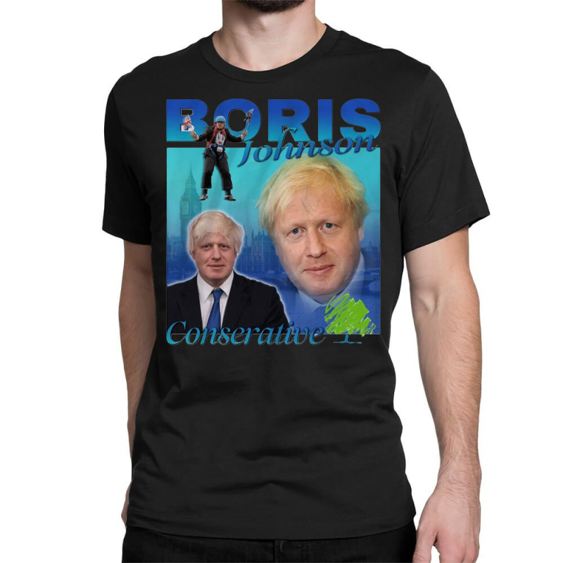 Boris Johnson, Conservative, Boris Johnson Vintage, Boris Johnson Pain Classic T-shirt by cm-arts | Artistshot