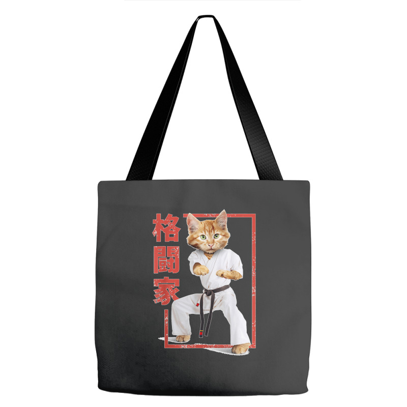 Cat Karate Player , Cat Samurai , Japanese Style T Shirt Tote Bags | Artistshot