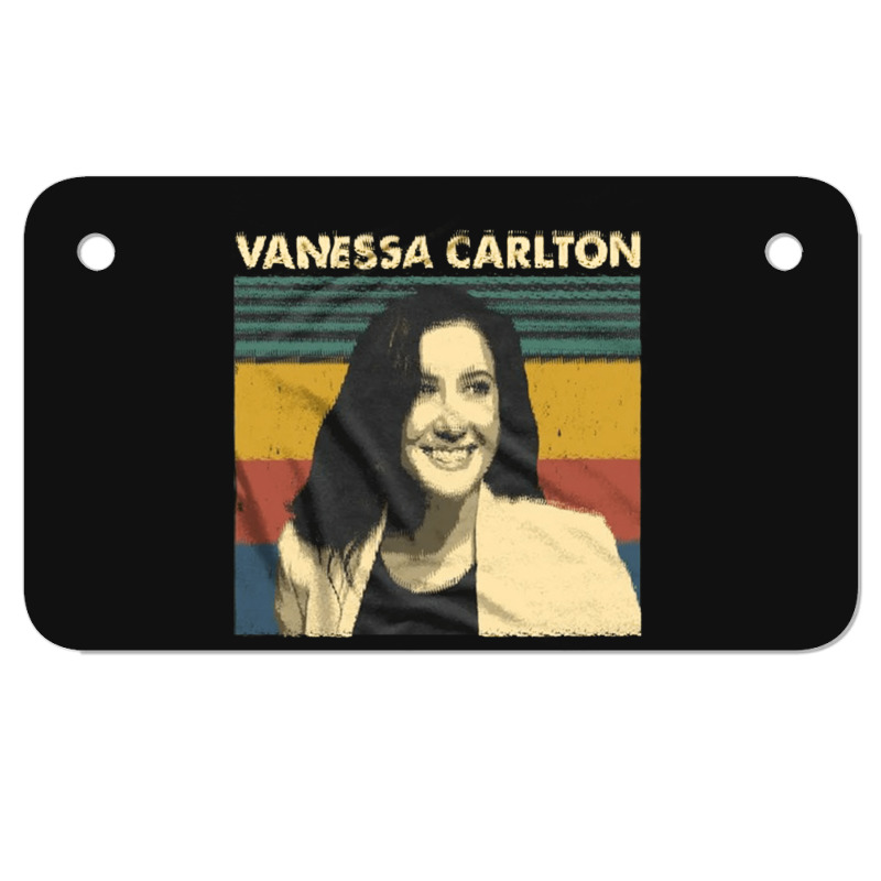 Vanessa Carlton, Vanessa Carlton Vintage, Vanessa, Carlton, Vanessa Ca Motorcycle License Plate | Artistshot