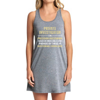 Private Investigator I Do Precision Guesswork. Funny Gift Tank Dress | Artistshot