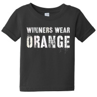 Winners Wear Orange Summer Camp Team Color War Game Event Baby Tee | Artistshot