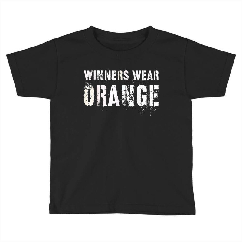 Winners Wear Orange Summer Camp Team Color War Game Event Toddler T-shirt by Newest | Artistshot