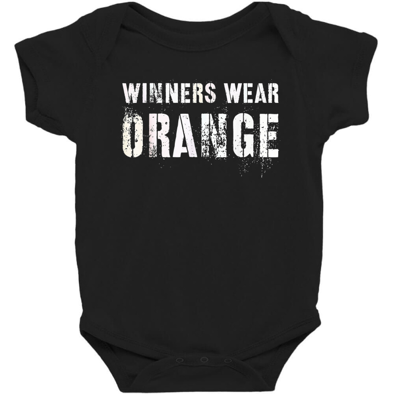 Winners Wear Orange Summer Camp Team Color War Game Event Baby Bodysuit by Newest | Artistshot