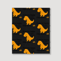 T Rex Clap Your Hands Portrait Canvas Print | Artistshot