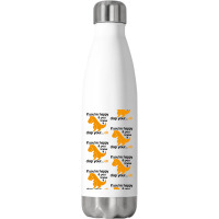 T Rex Clap Your Hands Stainless Steel Water Bottle | Artistshot