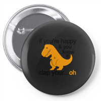 T Rex Clap Your Hands Pin-back Button | Artistshot