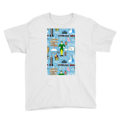Buddy The Elf Collage Youth Tee Designed By Calesjoanne