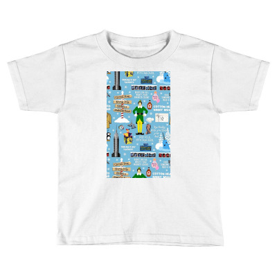 Buddy The Elf Collage Toddler T-shirt Designed By Calesjoanne