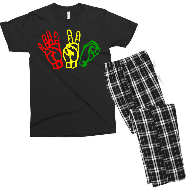 420 Smoke Weed Time Rasta Men's T-shirt Pajama Set by T-Zone | Artistshot