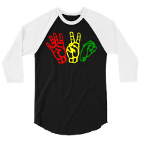 420 Smoke Weed Time Rasta 3/4 Sleeve Shirt | Artistshot