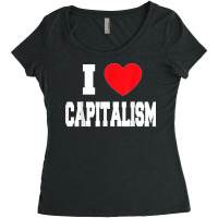 I Love Capitalism Women's Triblend Scoop T-shirt | Artistshot