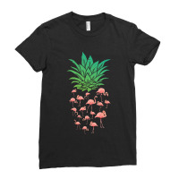 Pineapple Flamingo Ladies Fitted T-shirt | Artistshot