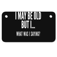 Funny Senior Citizens Old People Gifts S Old Age S Motorcycle License Plate | Artistshot