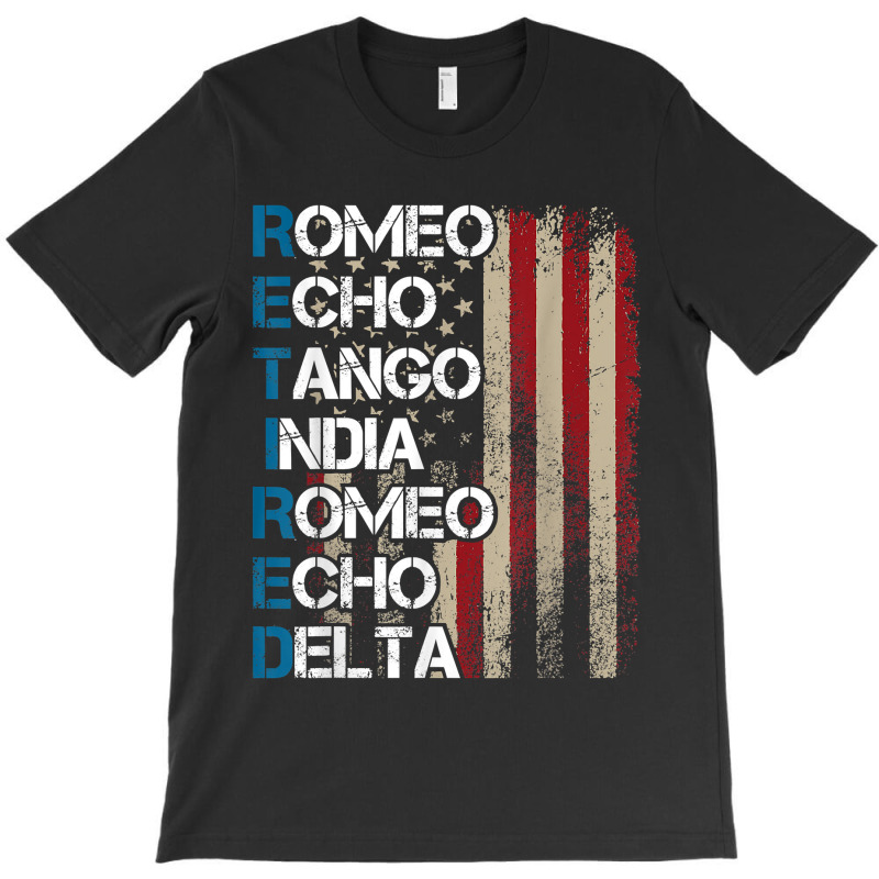 Phonetic Alphabet Retired Veteran Retirement Army Military T-shirt | Artistshot