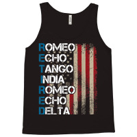 Phonetic Alphabet Retired Veteran Retirement Army Military Tank Top | Artistshot