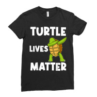 Cool Turtle For Men Women Dabbing Sea Tortoise Shell Reptile T Shirt Ladies Fitted T-shirt | Artistshot