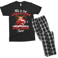 Football This Is My Christmas Pajama Football Christmas Light 364 Men's T-shirt Pajama Set | Artistshot