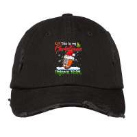 Football This Is My Christmas Football Pajama Xmas Mens Boys Kids 392 Vintage Cap | Artistshot