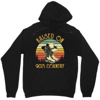 Raised On 90's Country Music Tvintage Cowgirl Western Unisex Hoodie | Artistshot