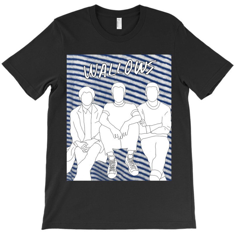 Wallows Outline With Nothing Happens T-shirt | Artistshot