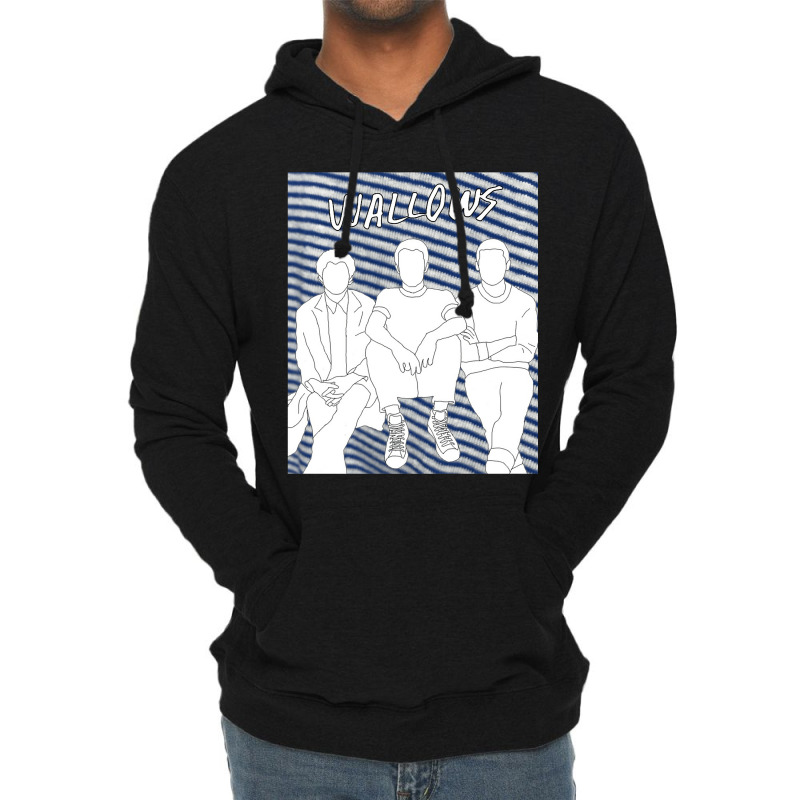 Wallows Outline With Nothing Happens Lightweight Hoodie | Artistshot