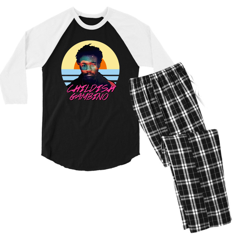 Childish Gambino Men's 3/4 Sleeve Pajama Set. By Artistshot