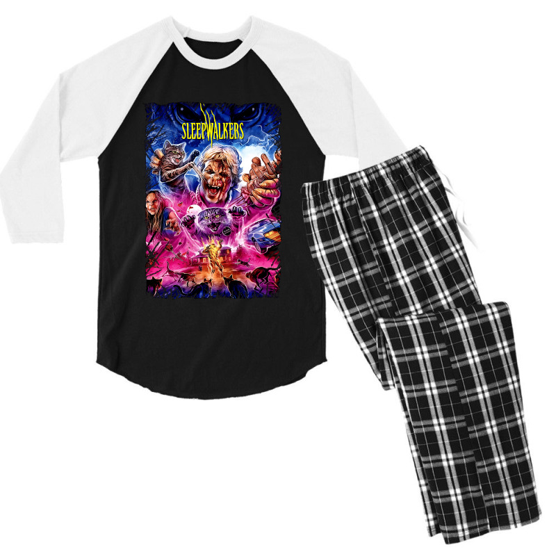 Sleepwalkers--ferocious Felines Men's 3/4 Sleeve Pajama Set | Artistshot