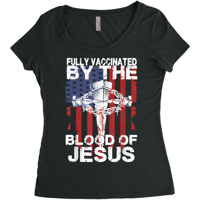 Jesus Christ Christian Fully Vaccinated By The Blood Of Jesus For Men  Women's Triblend Scoop T-shirt by peafowl | Artistshot