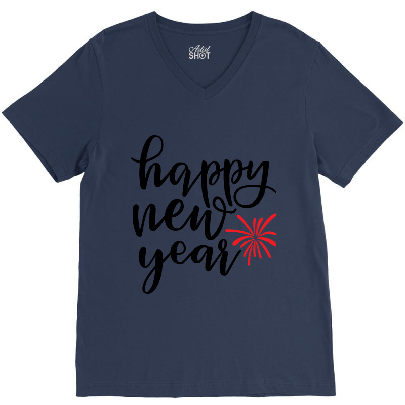 Happy New Year V-neck Tee | Artistshot