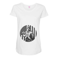 United States Veteran Maternity Scoop Neck T-shirt | Artistshot