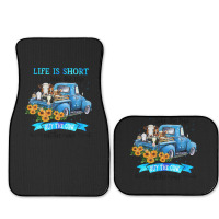 Cow Mooey Life Is Short Take The Trip Buy The Cow Eat The Cake 99 Cows Full Set Car Mats | Artistshot