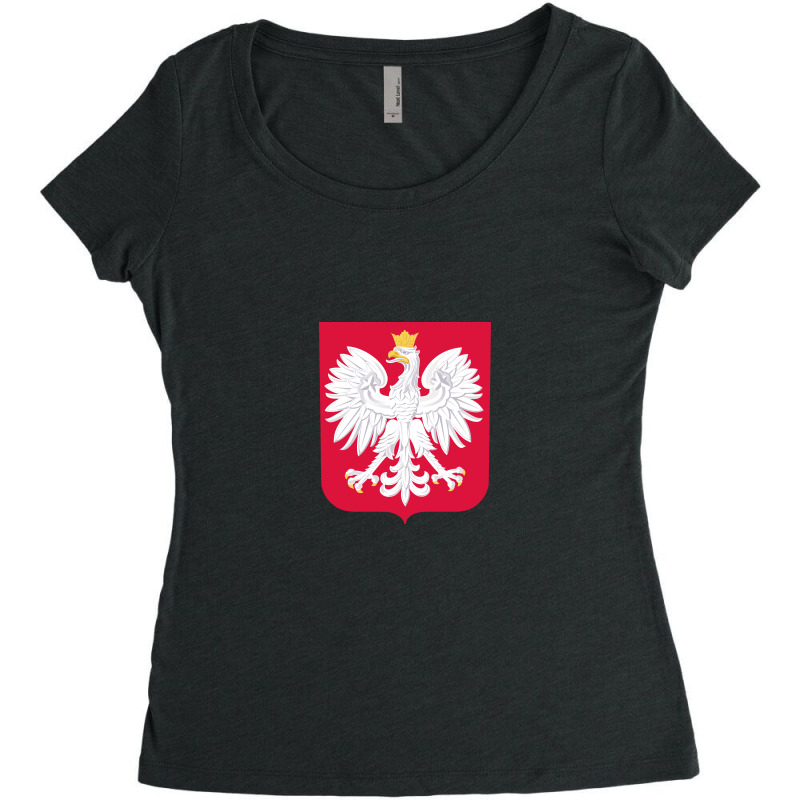 Herb Polski Poland National Football Women's Triblend Scoop T-shirt by cm-arts | Artistshot