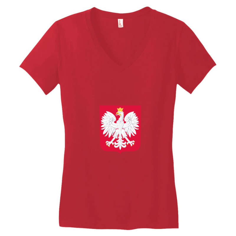 Herb Polski Poland National Football Women's V-Neck T-Shirt by cm-arts | Artistshot