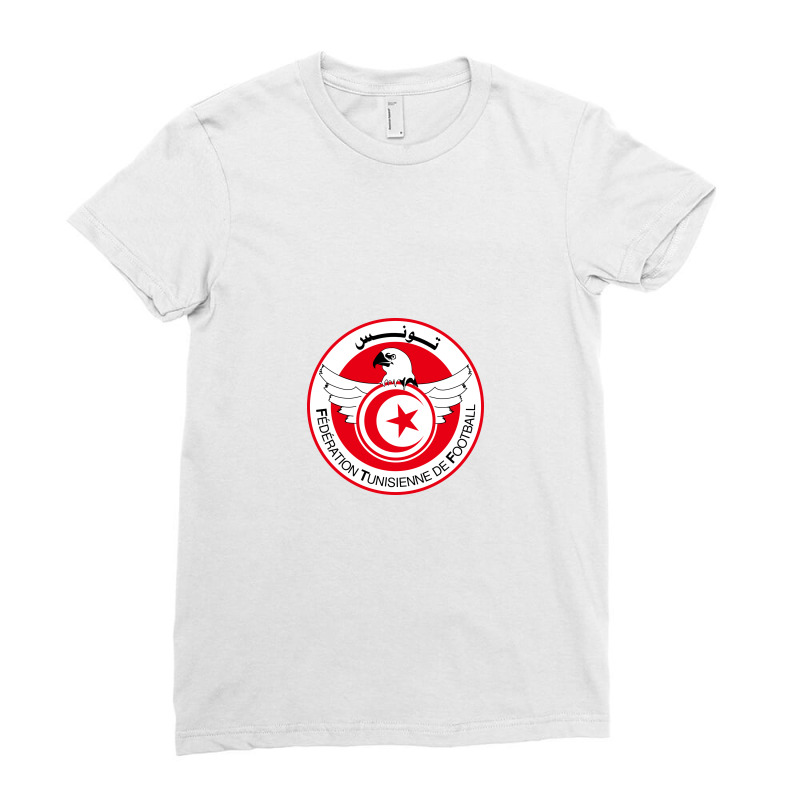 Tunisienne De Football Tunisia Ladies Fitted T-Shirt by cm-arts | Artistshot