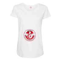 Tunisienne De Football Tunisia Maternity Scoop Neck T-shirt | Artistshot