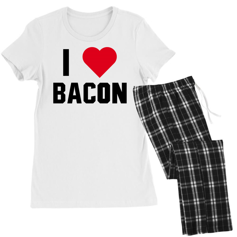 I Love Bacon Women's Pajamas Set by designby21 | Artistshot