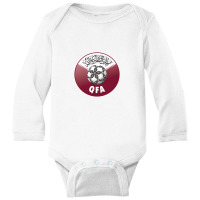 #qatär Football Long Sleeve Baby Bodysuit | Artistshot