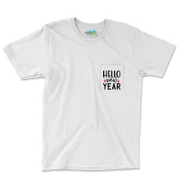 Hello New Year Pocket T-shirt | Artistshot